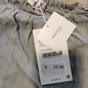 Zara kids eyelet top (color: muted blue)